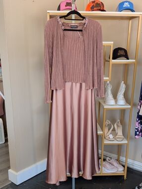 Cachet Copper Two-Piece Evening Gown